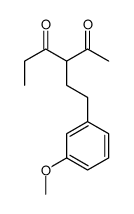 3-[2-(3-methoxyphenyl)ethyl]hexane-2,4-dione Structure