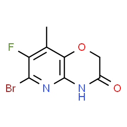 6-Bromo-7-fluoro-8-methyl-2H-pyrido[3,2-b][1,4]oxazin-3(4H)-one Structure