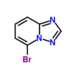 5-溴[1,2,4]三唑并[1,5-a]吡啶结构式