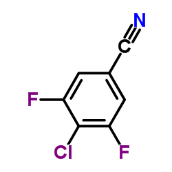 4-氯-3,5-二氟苯腈结构式