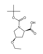 (4R)-1-(tert-butoxycarbonyl)-4-ethoxy-D-proline Structure