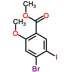 Methyl 4-bromo-5-iodo-2-methoxybenzoate Structure
