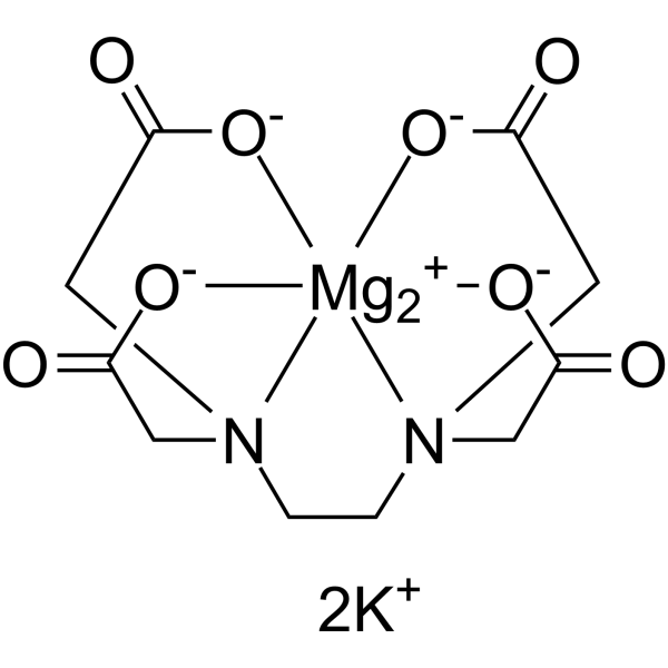 乙二胺四乙酸二钾镁盐结构式