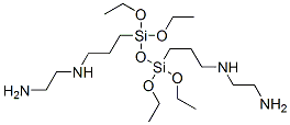 1,2-Ethanediamine, N,N-(1,1,3,3-tetraethoxy-1,3-disiloxanediyl)di-3,1-propanediylbis- structure