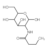 a-D-Glucopyranose,2-deoxy-2-[(1-oxobutyl)amino]- Structure