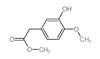 Methyl 3-hydroxy-4-methoxyphenylacetate Structure