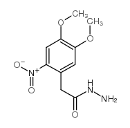 2-(4,5-二甲氧基-2-硝基苯基)乙酰肼结构式