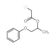 Acetic acid, 2-chloro-,1-methyl-2-phenoxyethyl ester Structure