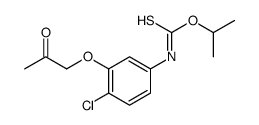 O-propan-2-yl N-[4-chloro-3-(2-oxopropoxy)phenyl]carbamothioate结构式