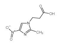 2-Methyl-5-nitro-1-imidazolepropinoic acid Structure