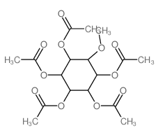 L-chiro-Inositol,1-O-methyl-, pentaacetate (9CI)结构式