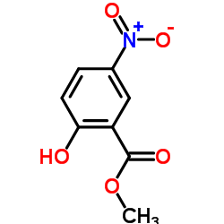 2-羟基-5-硝基苯甲酸甲酯结构式