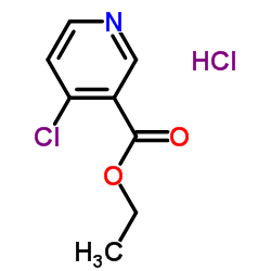 4-氯吡啶-3-羧酸乙酯盐酸盐结构式