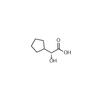 (R)-2-Cyclopentyl-2-hydroxyacetic acid Structure