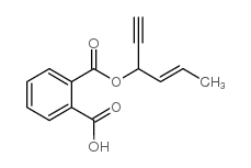 2-[[(1-乙炔-丁2-丁烯)氧基]羰基]苯甲酸结构式