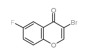 3-bromo-6-fluorochromen-4-one Structure