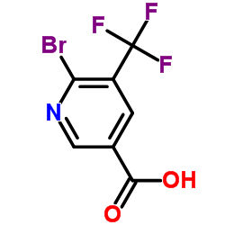 6-Bromo-5-(trifluoromethyl)nicotinic acid Structure