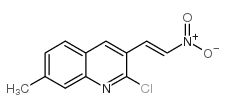 E-2-CHLORO-7-METHYL-3-(2-NITRO)VINYLQUINOLINE Structure