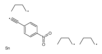 tributyl-[2-(4-nitrophenyl)ethynyl]stannane结构式