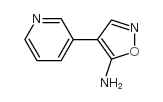 4-(3-吡啶基)-(9ci)-5-异噁唑胺结构式