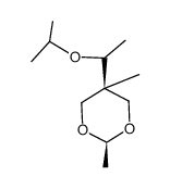 5α-(1-Isopropoxyethyl)-2β,5β-dimethyl-1,3-dioxane Structure