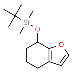 叔丁基二甲基[(4,5,6,7-四氢-7-苯并呋喃基)氧基]硅烷结构式