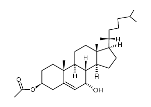 7α-hydroxycholest-5-en-3β-yl 3-acetate Structure