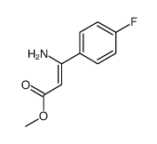 methyl 3-amino-3-(4-fluorophenyl)prop-2-enoate Structure