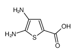 4,5-二氨基噻吩-2-羧酸结构式