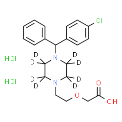 Cetirizine-d8 (hydrochloride) Structure