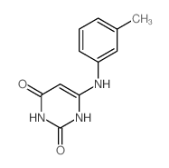6-[(3-methylphenyl)amino]-1H-pyrimidine-2,4-dione结构式