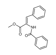 methyl (Z)-2-benzoylamino-3-phenyl-2-propenoate结构式