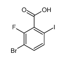 3-bromo-2-fluoro-6-iodobenzoicacid Structure