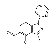 1-(2-pyridyl)-3-methyl-4-chloro-5-formyl-6,7-dihydroindazole结构式