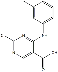 2-chloro-4-(m-tolylamino)pyrimidine-5-carboxylic acid Structure