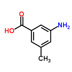 3-氨基-5-甲基苯甲酸结构式