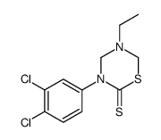 3-(3,4-dichlorophenyl)-5-ethyl-1,3,5-thiadiazinane-2-thione结构式