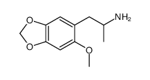 1-(6-methoxybenzo[1,3]dioxol-5-yl)propan-2-amine结构式