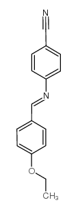 4'-乙氧基苯亚甲基-4-氨基苯甲腈结构式