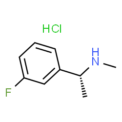 (R)-1-(3-氟苯基)-N-甲基乙胺盐酸盐结构式