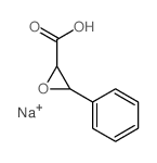 2-Oxiranecarboxylicacid, 3-phenyl-, sodium salt (1:1) Structure