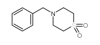 4-苄基硫代吗啉-1,1-二氧化物结构式