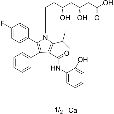 2-羟基阿托伐他汀钙盐结构式