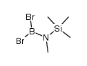 N-(dibromoboryl)-N,1,1,1-tetramethylsilanamine结构式