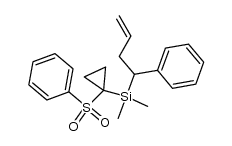 dimethyl(1-phenylbut-3-en-1-yl)(1-(phenylsulfonyl)cyclopropyl)silane结构式