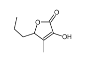 3-hydroxy-4-methyl-5-propylfuran-2(5H)-one结构式