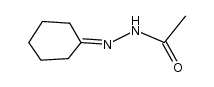 1-acetyl-2-(1-cyclohexylidene)hydrazine Structure