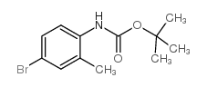 N-Boc-2-甲基-4-溴苯胺结构式