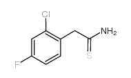 2-(2-氯-4-氟苯基)乙烷硫代酰胺结构式