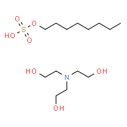 tris(2-hydroxyethyl)ammonium octyl sulphate structure